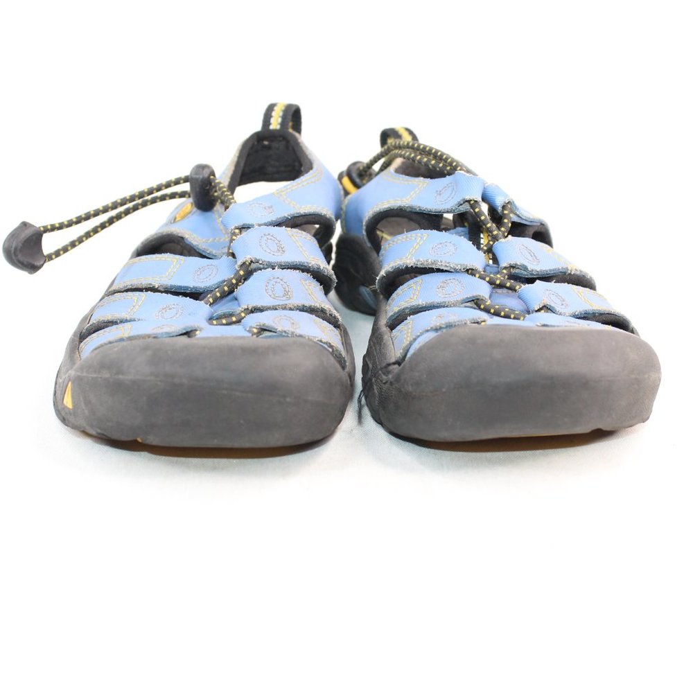 KEEN Hiking Trail Outdoor Waterproof Blue Fabric Strap Toggle Sandal #124 - Picture 5 of 9